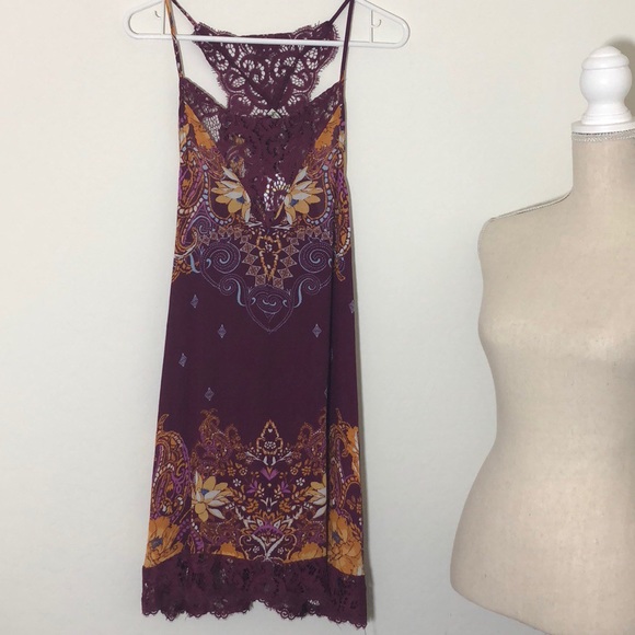 Free People who’s sorry now slip dress ✨ Size Med - Picture 2 of 5